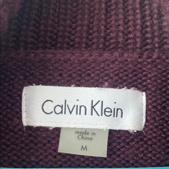 Calvin Klein Women's Sweater Dress in Deep Plum Size M - Picture 3 of 7